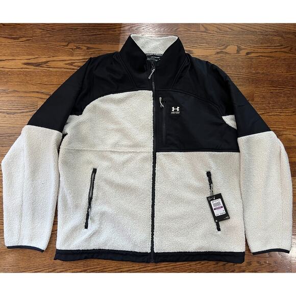 Under Armour Men Mission Boucle Swacket White/Blk 1366091-110 Size 2XL NWT - Picture 13 of 16